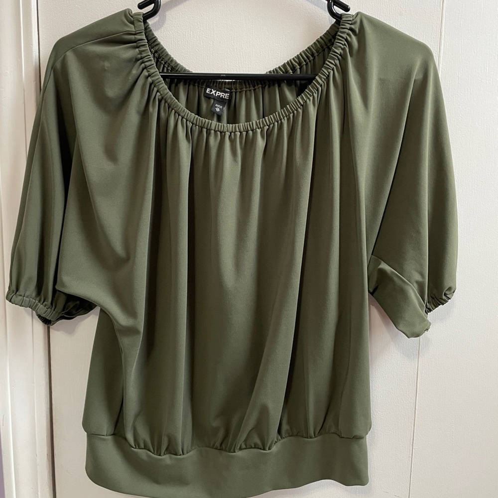Green blouse